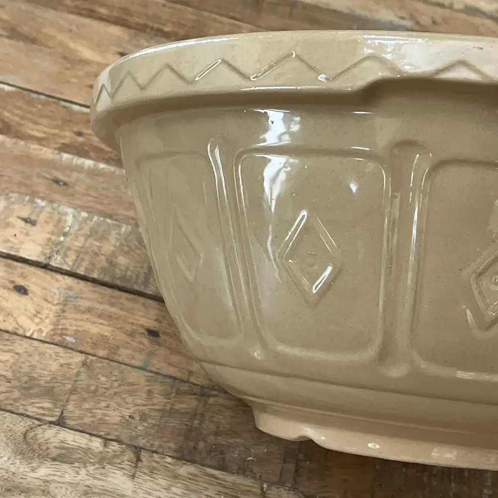 Vintage Mason Cash & Co #6 Mixing Bowl Church Gresley Made In England